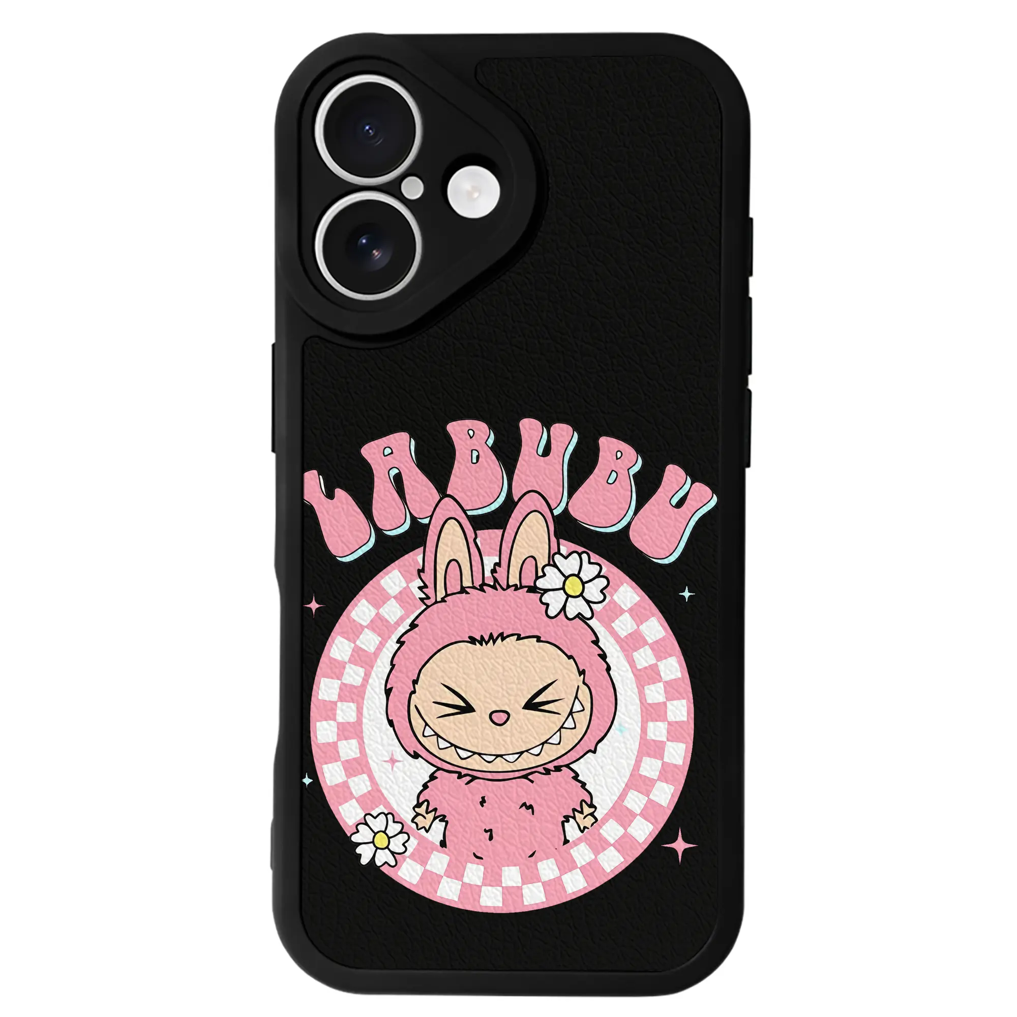 ラブブ グッズ ラブブ - IPhone 16シリーズ対応 ・ シリコンスマホケース ・ レザー調 ・ 高精度フィット ・ 耐衝撃 ・ ワイヤレス充電対応 ・ 精密カット